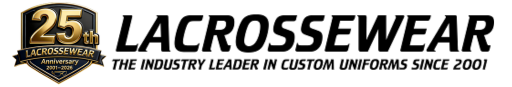 Lacrossewear 25 year anniversary logo