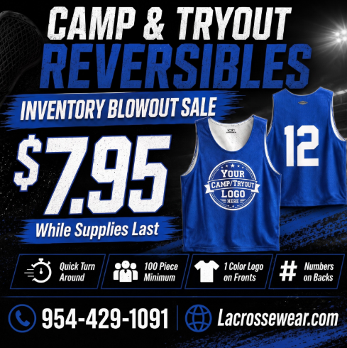 Reversible sale. 7.95 while supplies last. 100 piece minimum.